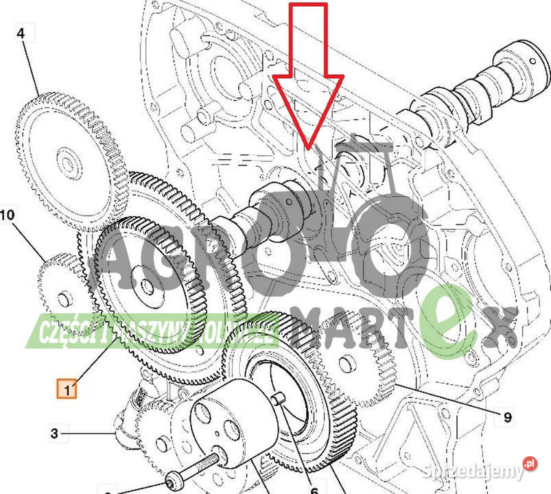 32003676 32003676 WAŁEK ROZRZĄDU JCB Wichrów sprzedam