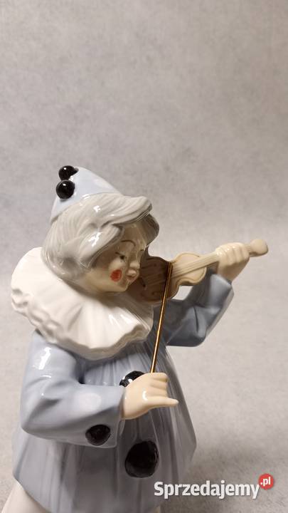 TENGRA Porcelanowy Klaun Pierrot grający na dolnośląskie Jawor sprzedam