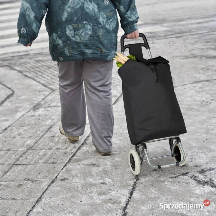 Wózek na zakupy Relaxdays czarny składany 25L Warszawa sprzedam
