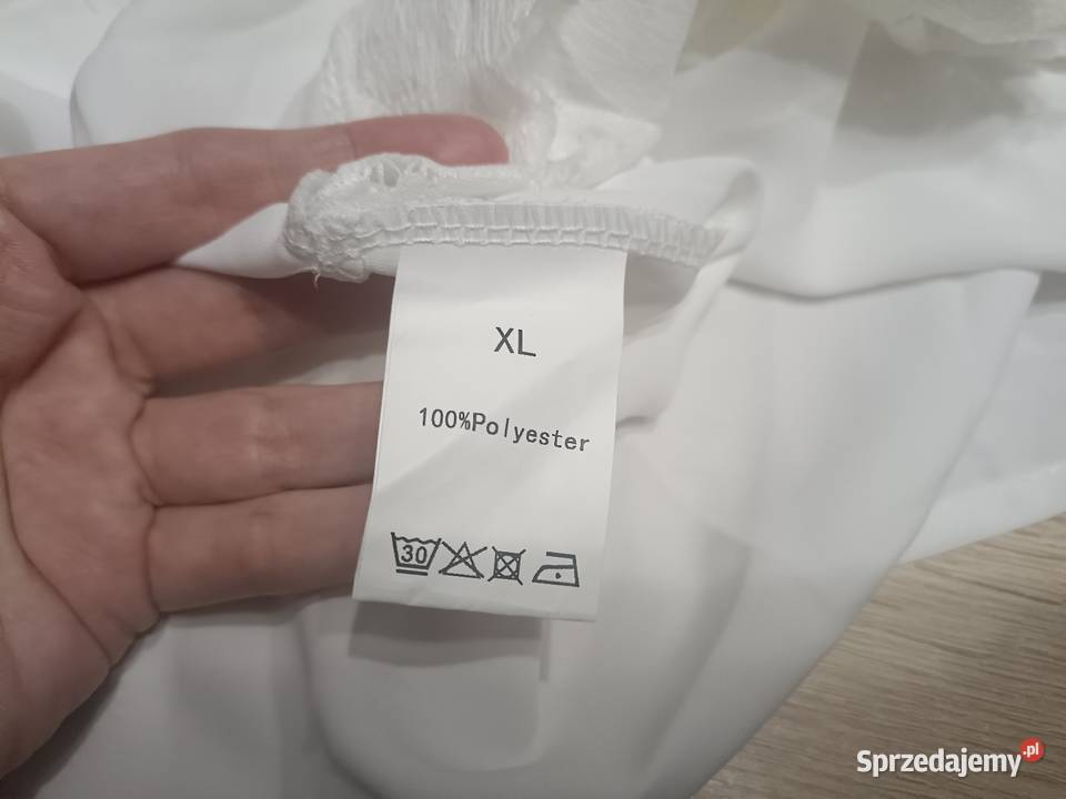 Biała sukienka koronkowa boho XL pomorskie Kwidzyn sprzedam
