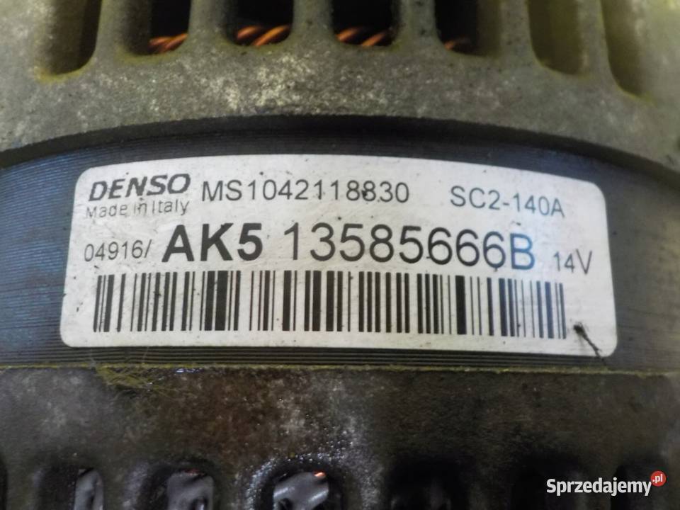 CORSA E 14 16V 17r 75 B14XEJ alternator Suków