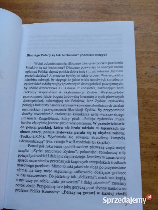 Żydzi przeciw Żydom Część II Jerzy Robert Nowak Wrocław