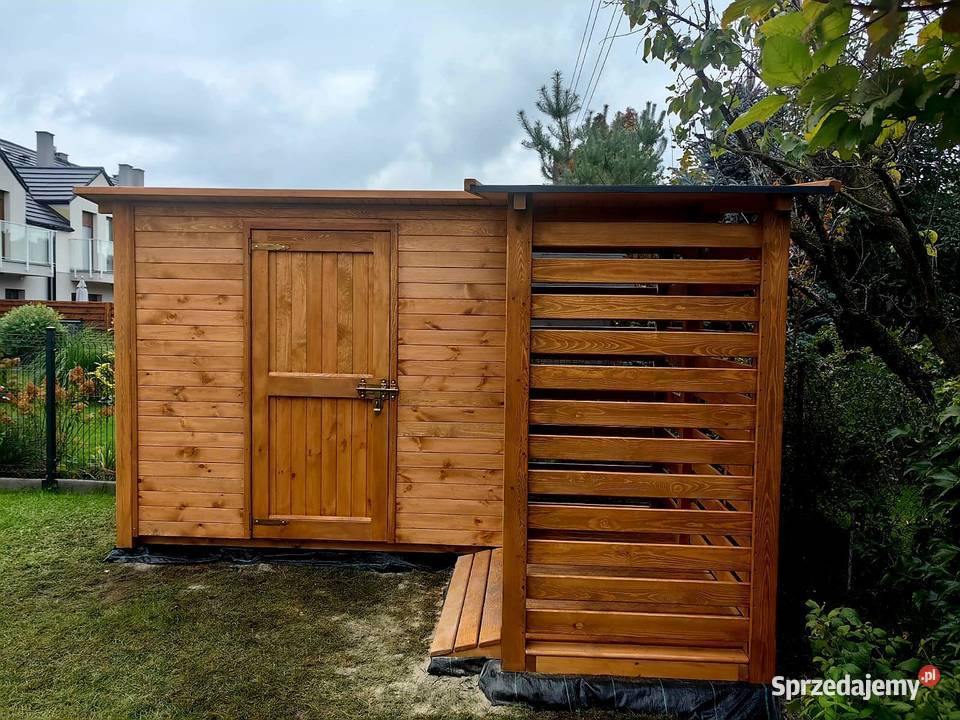 Domek narzędziowy 2 x 11 drewutnia 11 x 25m Kalety