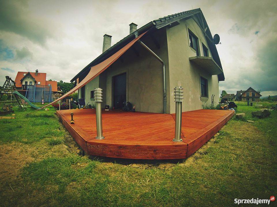 Tarasy drewniane modrzew płoty pergole wiaty Jelenia Góra sprzedam