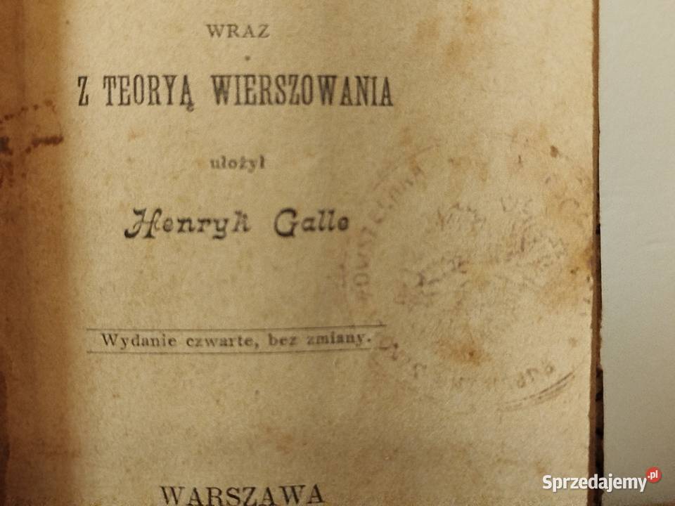Stara książka Krótka stylistyka Henryk Galle Szczecin
