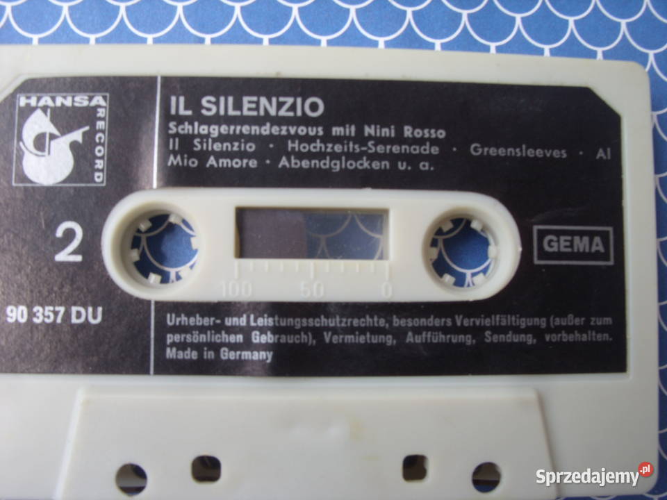 Kaseta IL SILENZIO NINI ROSSO kaseta dolnośląskie Wołów
