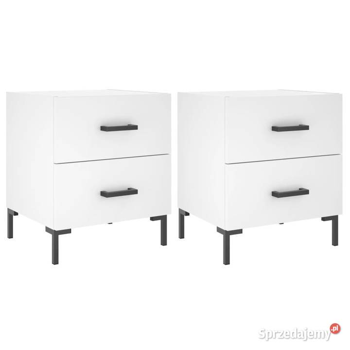 Szafki nocne 2 białe 40x35x475 WM827309 mazowieckie
