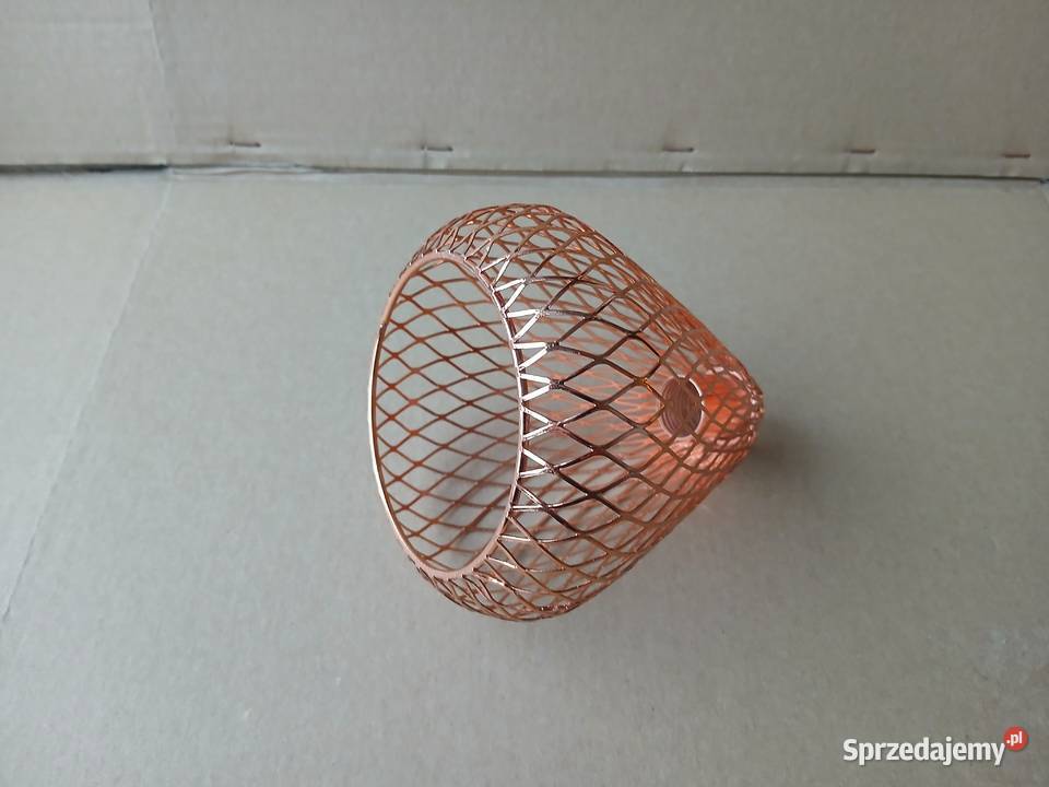 Klosz do lampy metalowy koszyczek na oprawkę G9 Abażury i klosze