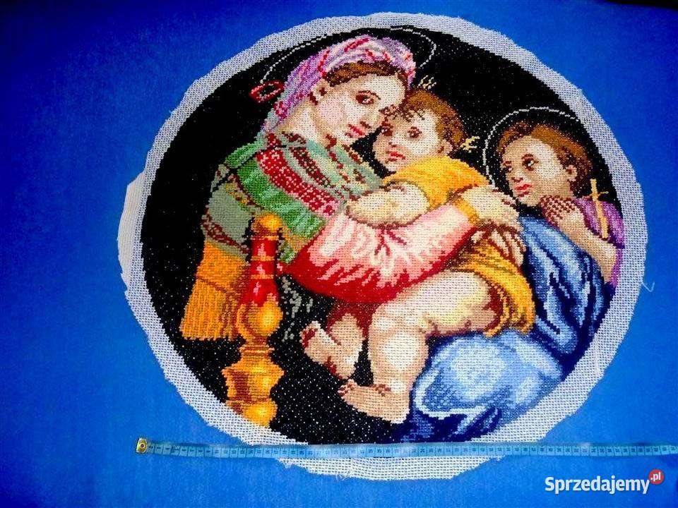 Obraz wykonany ręcznie Matka Boska i Dzieciątko Chojna