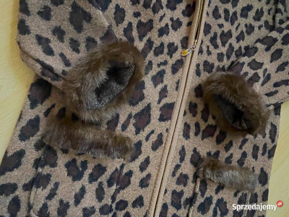 Długi płaszcz 100 wełny tzw boild wool S z Gdańsk sprzedam