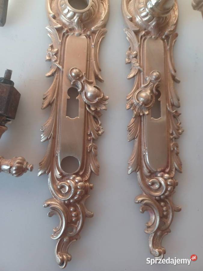 Mosiężne klamki i szyldy pałacowe Poznań sprzedam