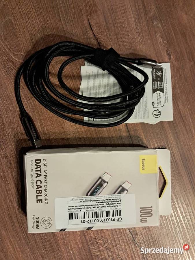 2 kabli beseus 100W z wyświetlaczem LCD długość