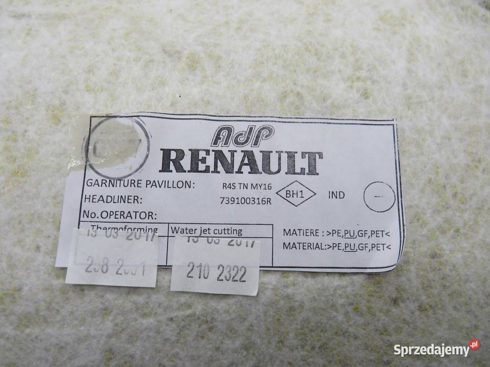 PODSUFITKA TWINGO III sprzedam