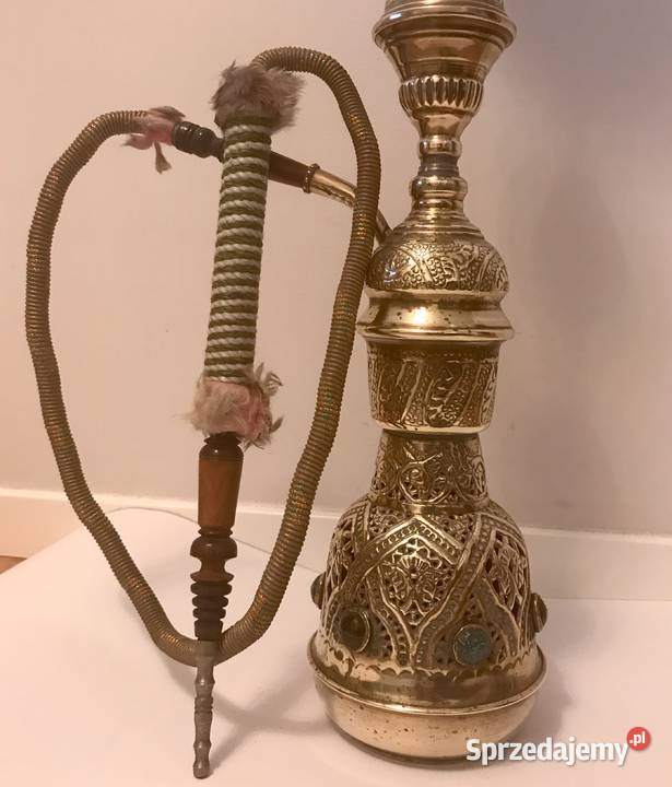 Unikatowa mosiężna fajka wodna Nargile
