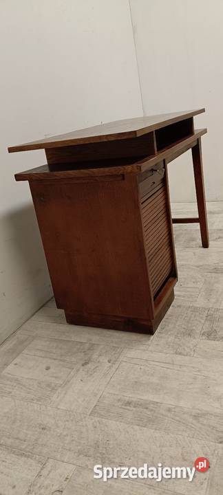 biurko drewniane małe dwustronne vintage design Biurka Radomsko