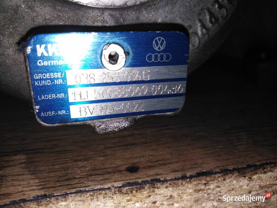 Turbina turbosprężarka vw 038253014G Lubin sprzedam