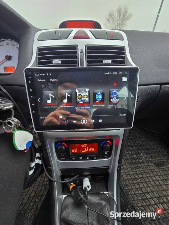 Peugeot 307 16 HDi srebrny kujawsko-pomorskie Leszcze