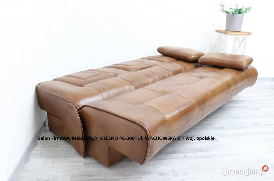 Komplet Wypoczynkowy FINKA Skóra Naturalna Kolor Olesno