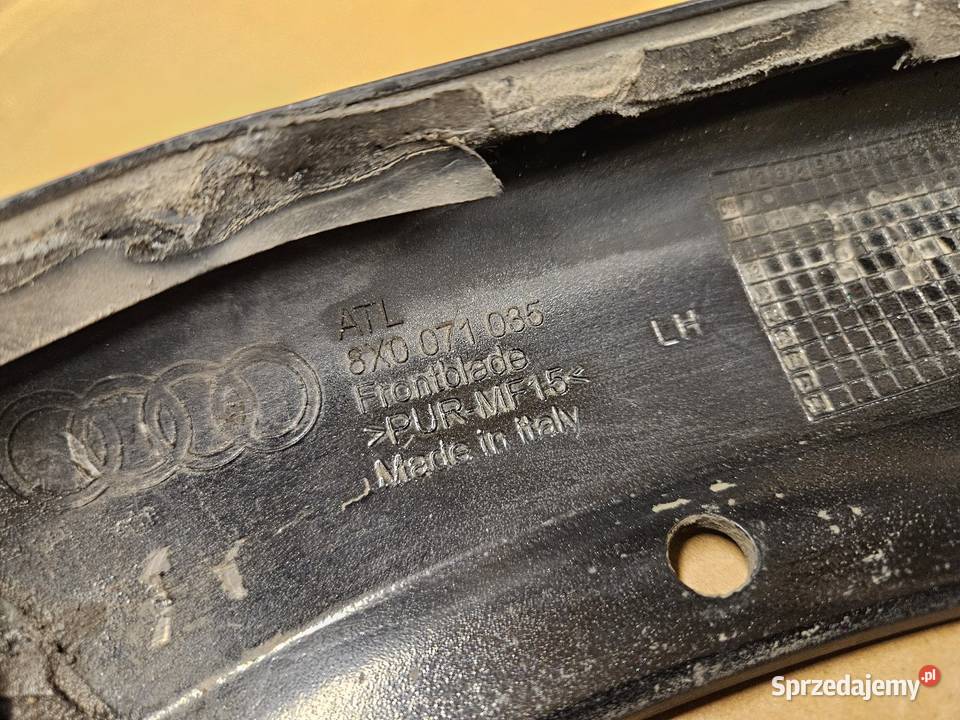 AUDI A1 COMPETITION SPOILER LEWY ZDERZAKA PRZÓD Międzychód