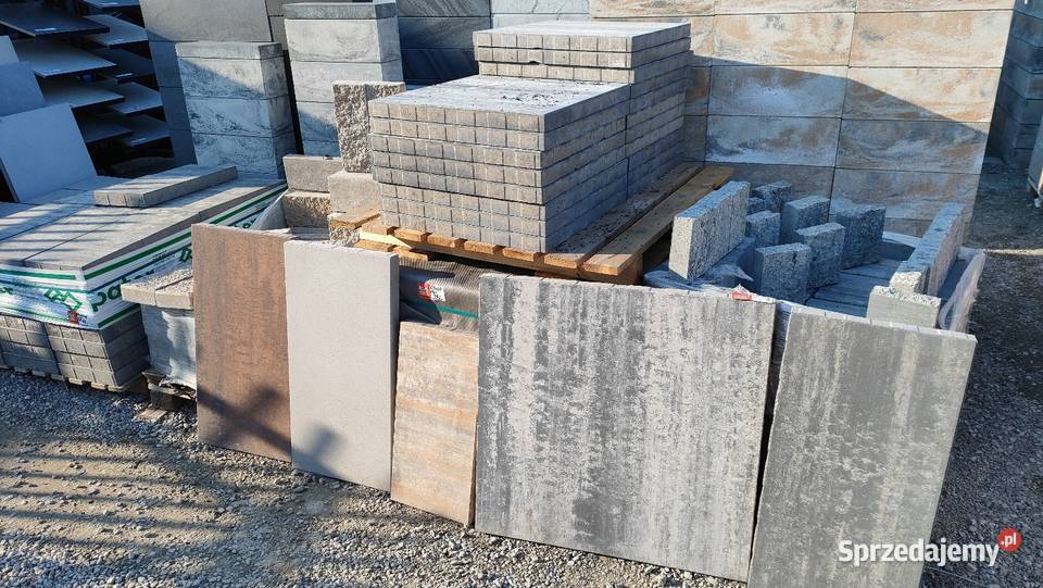Płytki chodnikowe tarasowe taras płyty betonowe Ogród Kraków