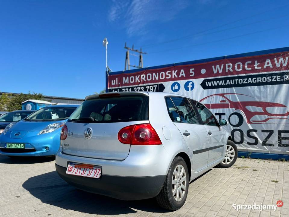Volkswagen Golf V 14 Benzyna Alufelgi Zadbany nieuszkodzony Wrocław