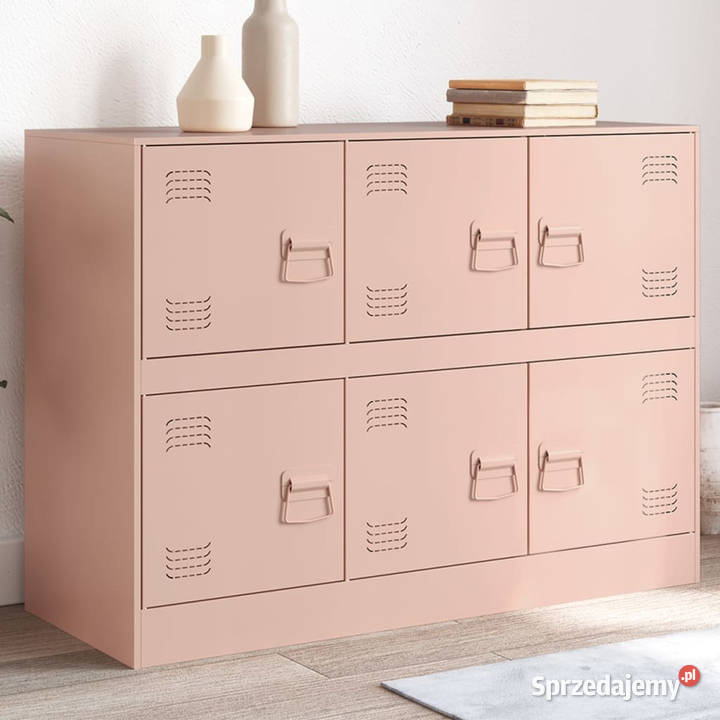 Szafka boczna różowa 99x39x73 stal WM841794 mazowieckie