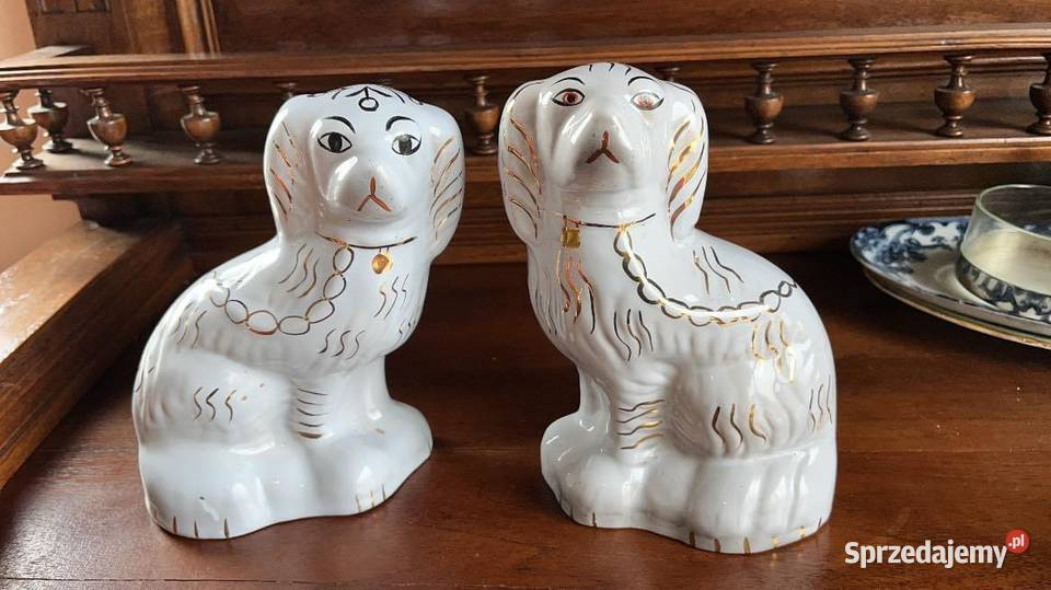 Figurka psa kominkowego Mam 2 sztuki Lustrzane Gdańsk