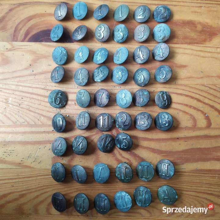 Guziki wojskowe Złocieniec