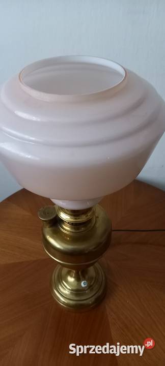 Lampa w stylu lampy naftowej wykonana z mosiądzu Skierniewice