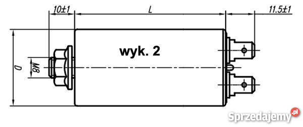 Kondensator rozruchowy silnikowy 35uF MKSP5 łódzkie Łódź