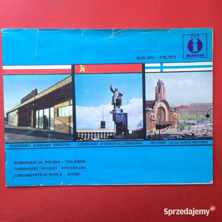 1401 Informator PKP Polska Finlandia Antykwariat zachodniopomorskie Szczecin