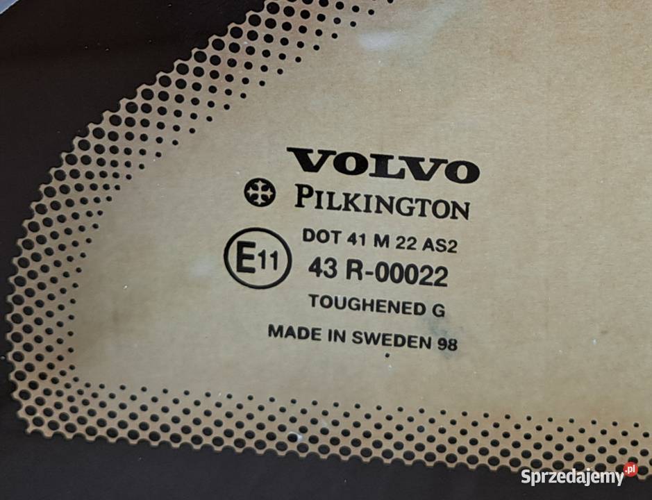 Szyba tył tylna prawa Volvo C70 I Coupe 9802 Mielęcin