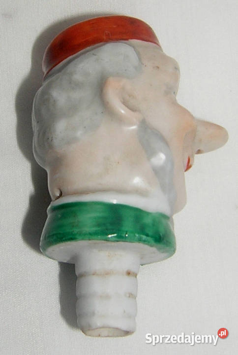 korek ceramiczny vintage głowa TurkaD Bartków