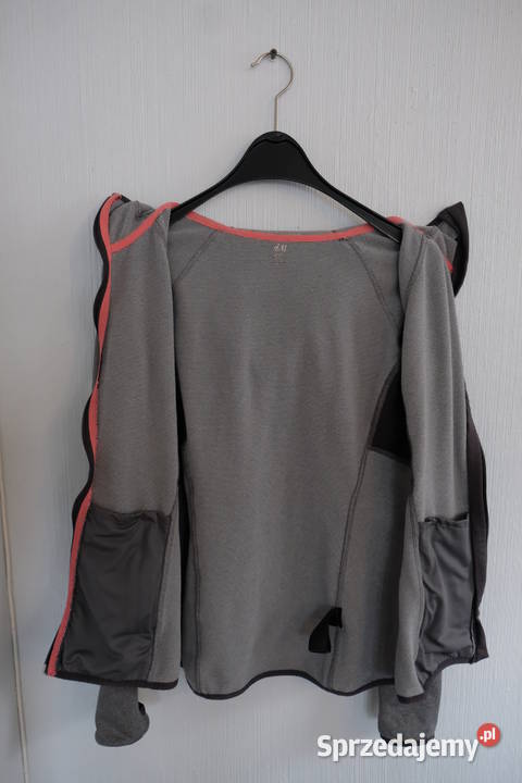 szara siwa bluza HM sport S 36 trening fitness Toruń