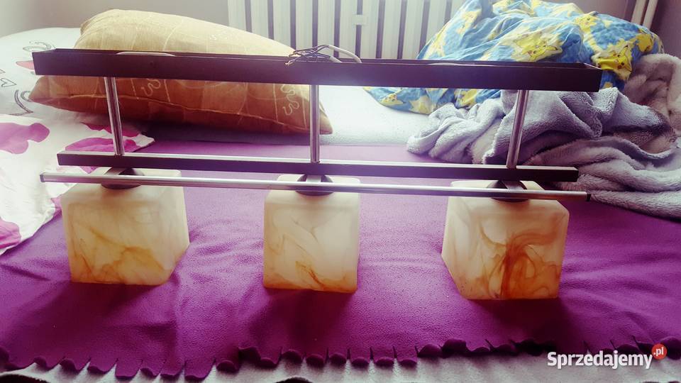 NOWA Nowoczesna lampa sufitowa 3punktowa szkło Wrocław