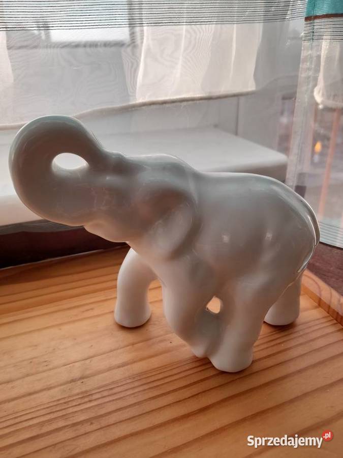 Figurka porcelanowego słonia Kostrzyn nad Odrą