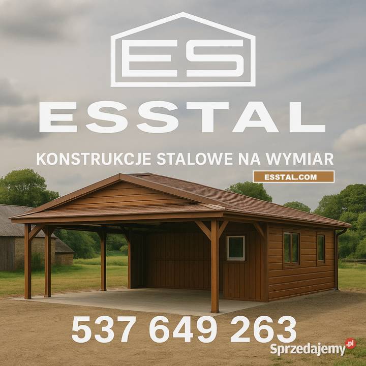 Garaż  OTWARTY Wiata Hala Garaż Blaszany Magazyn Oleśnica