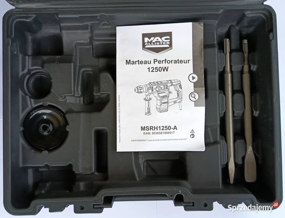 Młotowiertarka MacAllister SDS plus 1250 W 45J lubelskie Dęblin