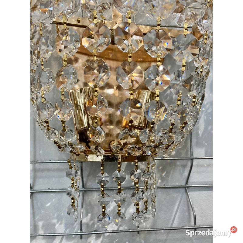 Kinkiet Paris N132 kryształ różowe złoto Opole sprzedam