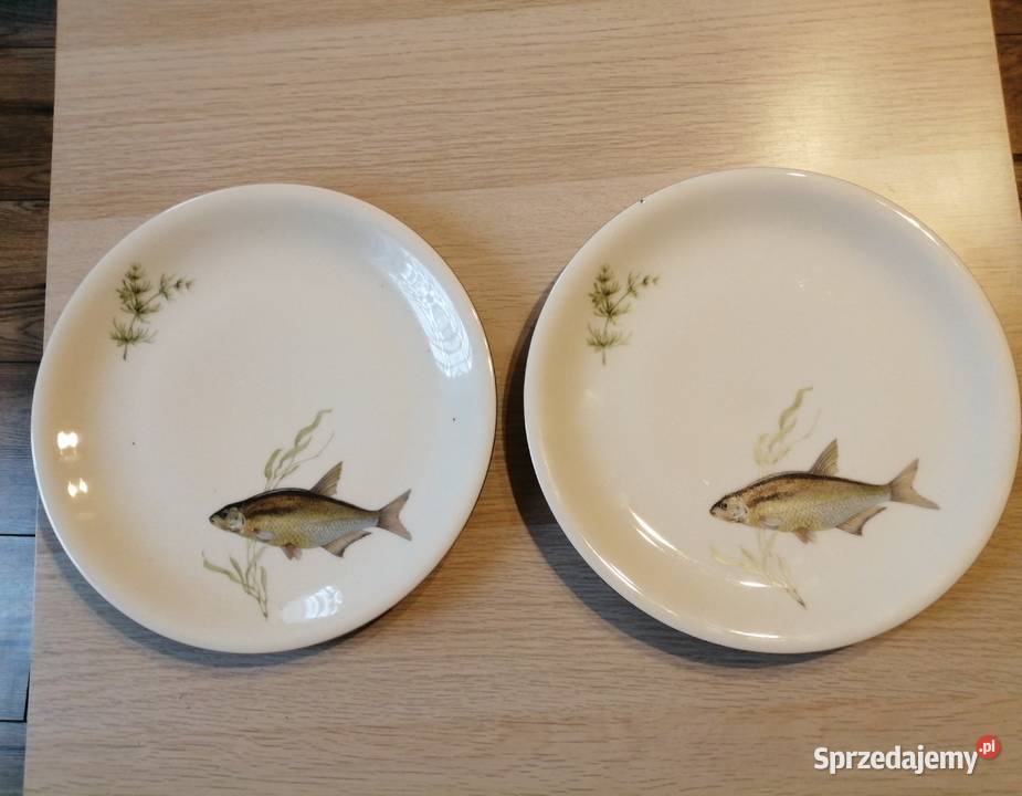 talerze z rybą porcelana Scherzer Bavaria 2 Siemianowice Śląskie sprzedam