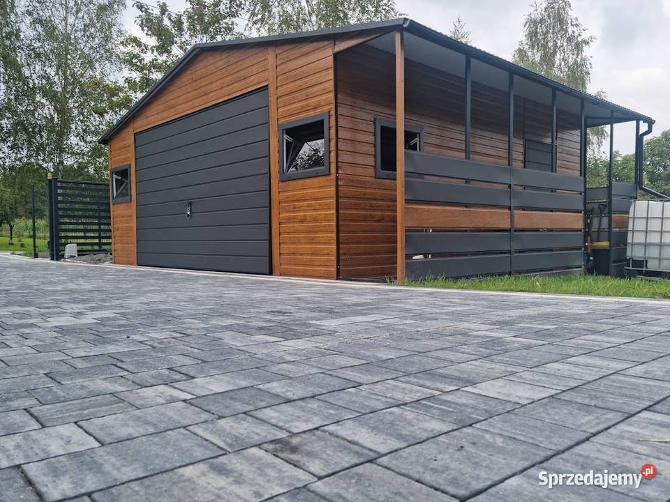 Garaż Blaszany z zadaszeniem bocznym Garaże Lubartów