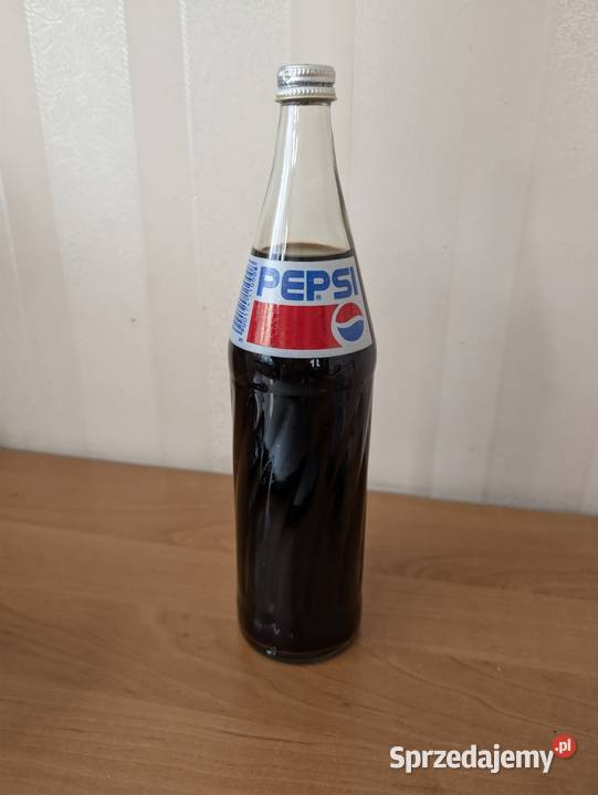 Butelka PepsiCola 1L PRL 1993r Pełna