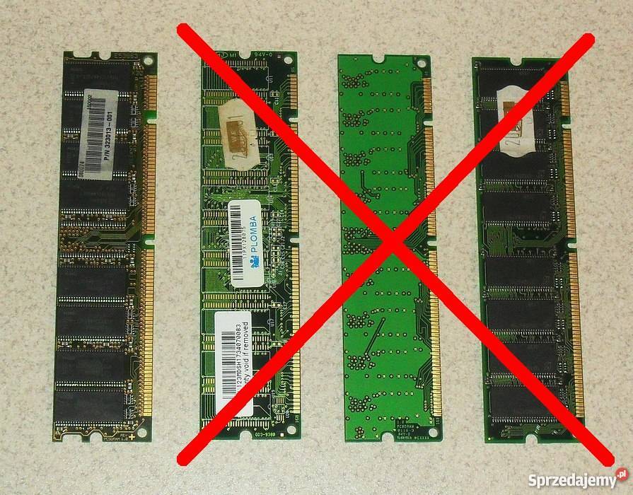 Pamięć SDR SDRAM DIMM 128 MB 100 MHz Gliwice sprzedam