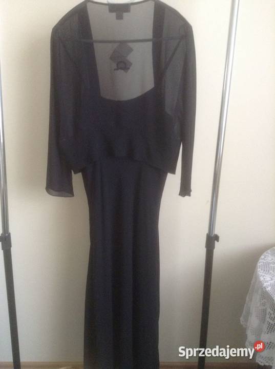 Nowa suknia wieczorowa dwuczęściowa100 jedwab M opolskie