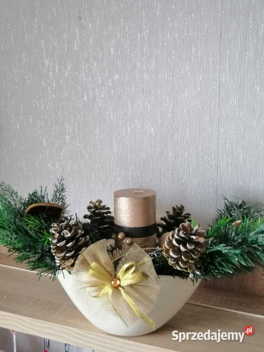 Kmpozycja świąteczna w naczyniu ceramicznym sprzedam