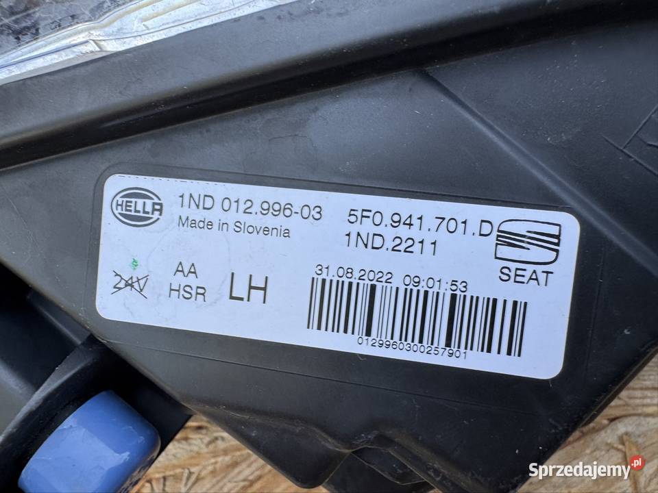 Halogen led drl przód lewy lh seat Leon IV 4 lewe Motoryzacja wielkopolskie Międzychód
