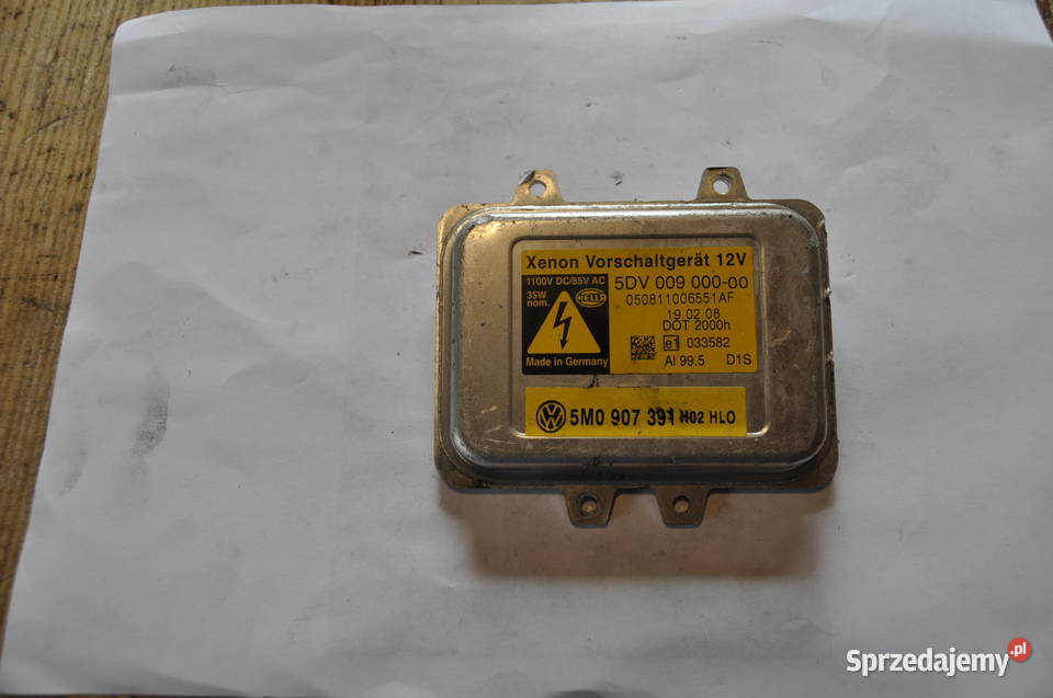 PRZETWORNICA XENON VW GOLF PLUS V 5M0907391 Sierakowice