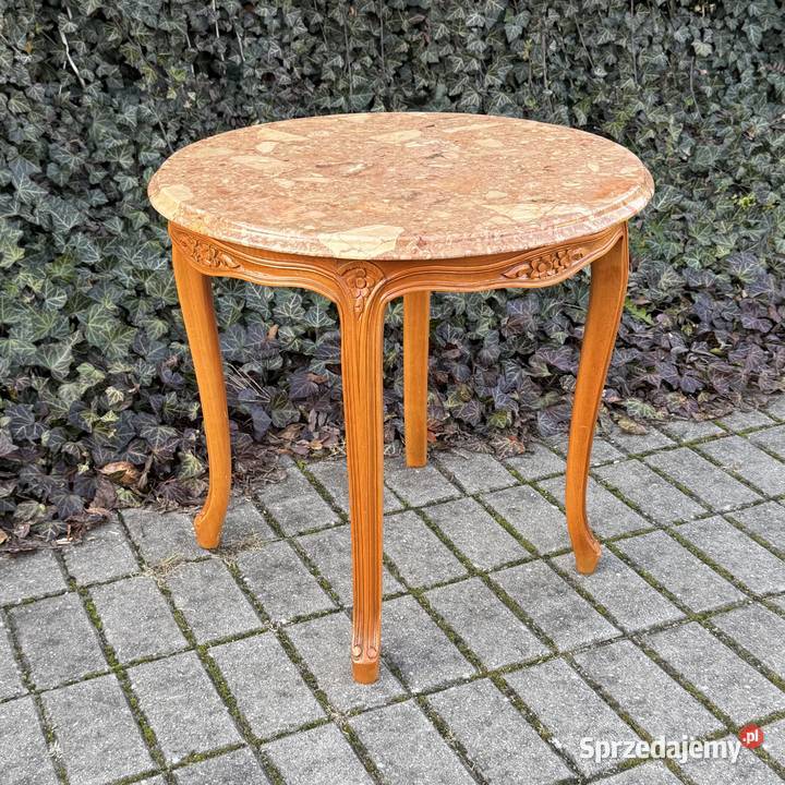 ARTexpert Stolik kawowy Ludwik marmurowy blat Meble Dobrzany sprzedam