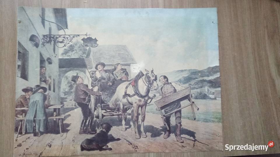 Obraz plakat z lat PRL Obrazki i obrazy Warszawa