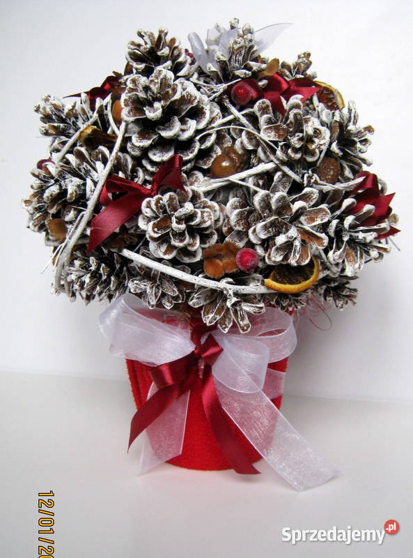 Choinka z szyszek z dodatkami małopolskie Kraków